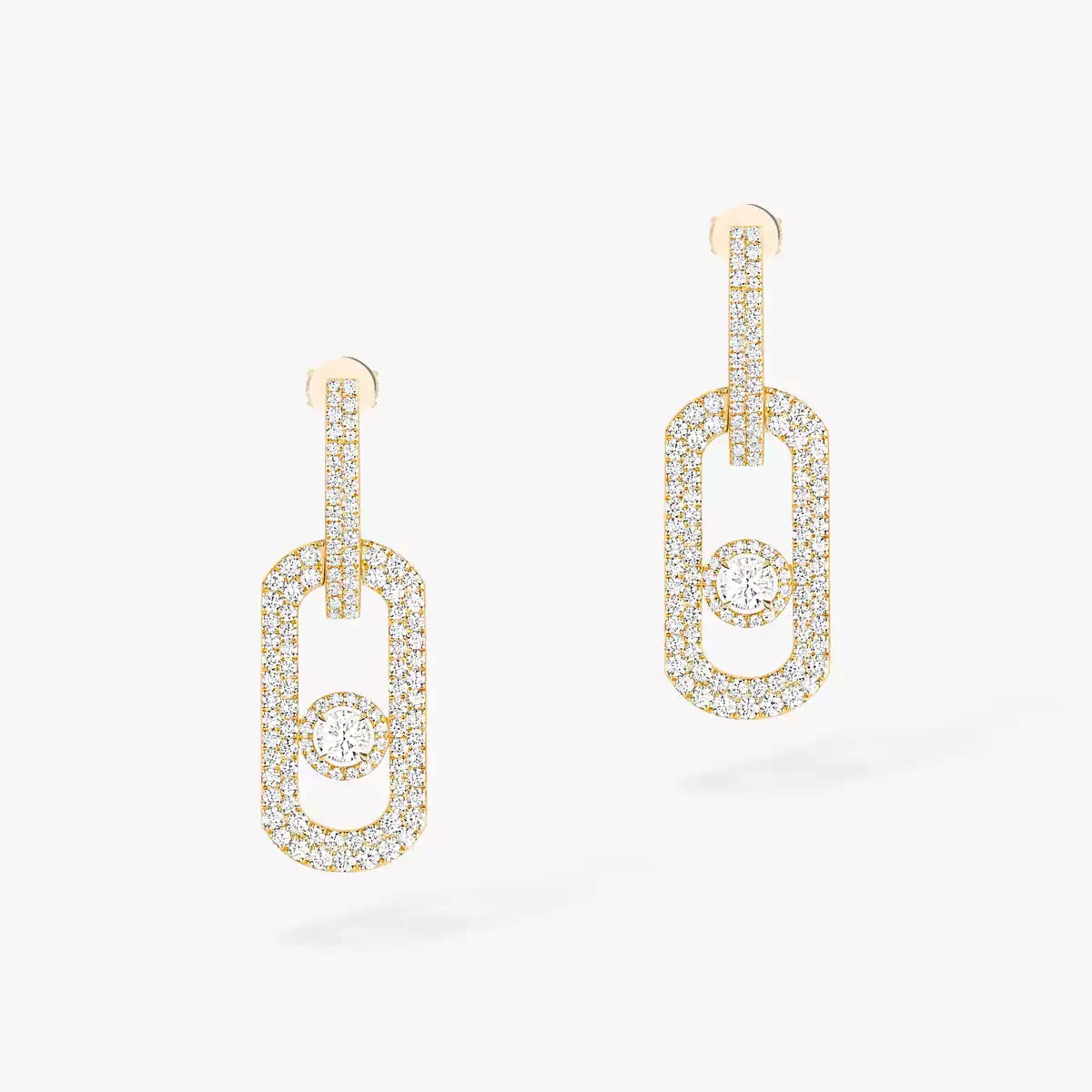 [Lumi]So Move XL Pave_-Set Diamond Pendant Earrings