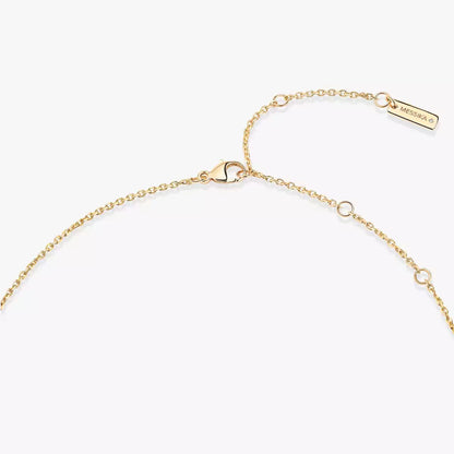 [Lumi]Lucky Eye Diamond Necklace in Rose Gold and Turquoise