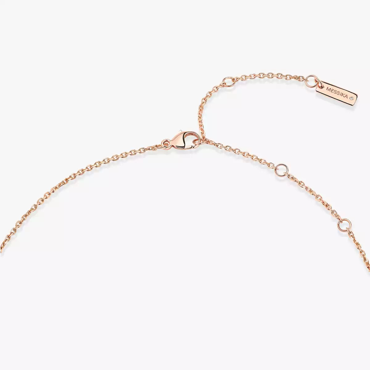 [Lumi]Lucky Eye Diamond Necklace in Rose Gold and Turquoise