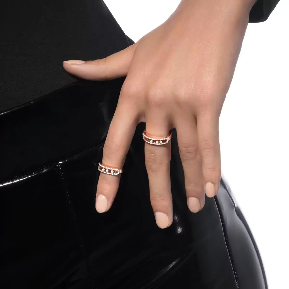 [Lumi] Baby Move Gold Diamond Pave_ Ring