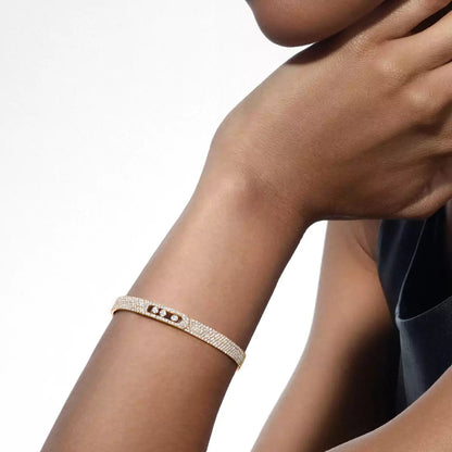 [Lumi]Move Noa Full Pav茅 Diamond Bangle Bracelet