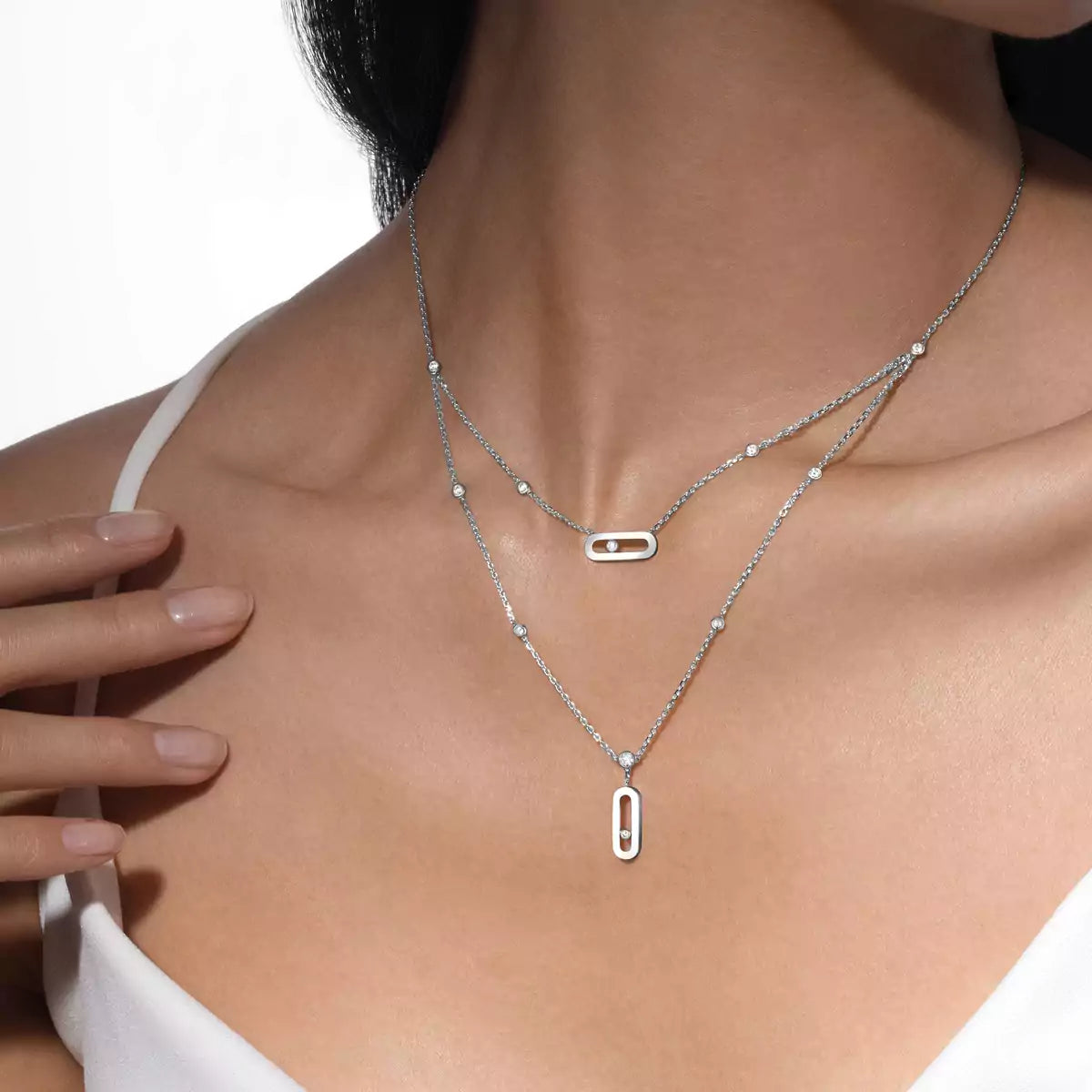 [Lumi] Move Uno Diamond Necklace