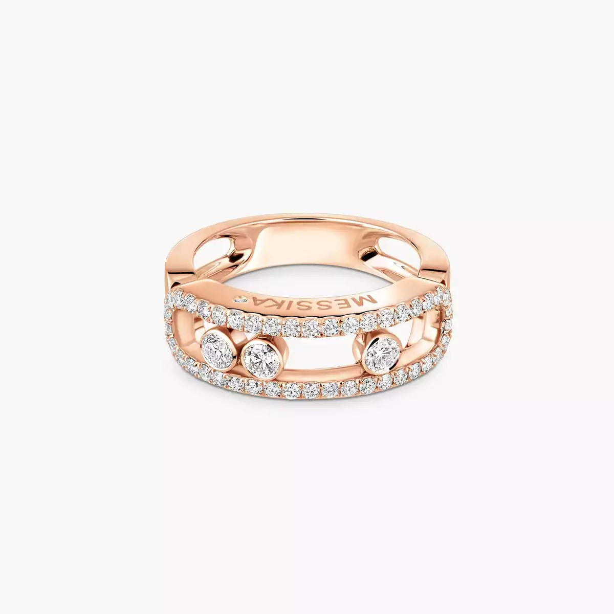 [Lumi] Move Gold Diamond Pave_ Ring