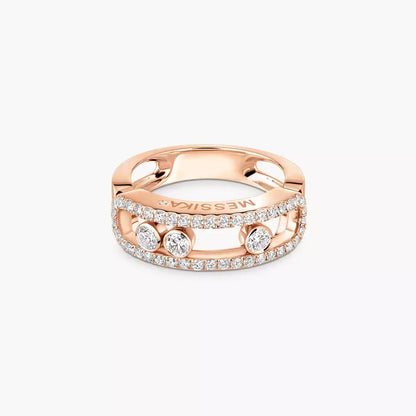 [Lumi] Move Gold Diamond Pave_ Ring