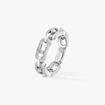 [Lumi Jewels]Move Link Pave_-Set Diamond Ring in Gold