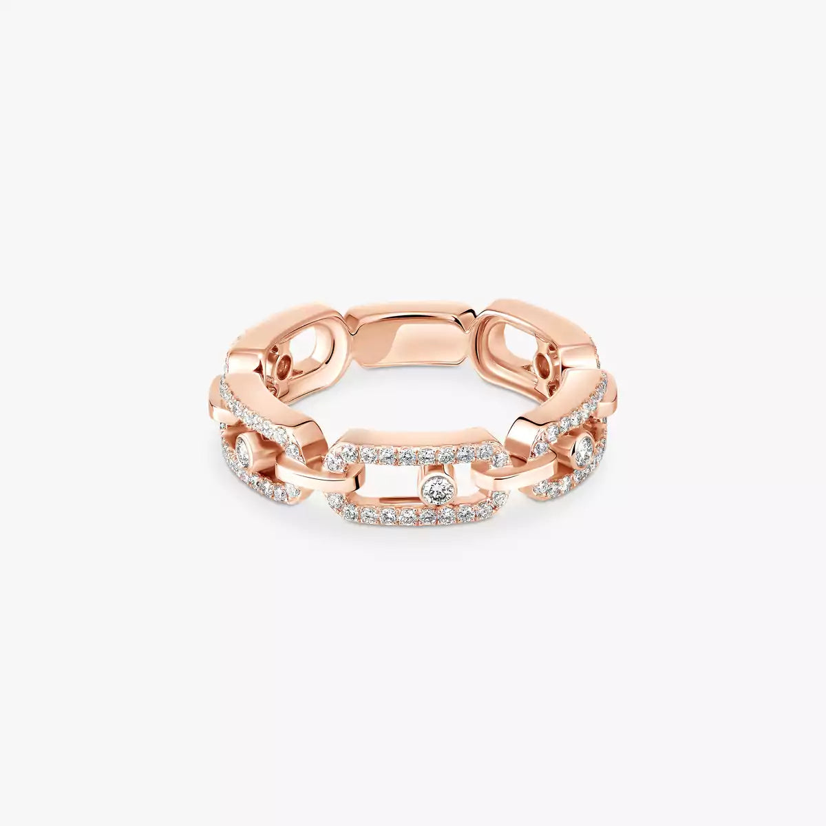 [Lumi Jewels]Move Link Pave_-Set Diamond Ring in Gold