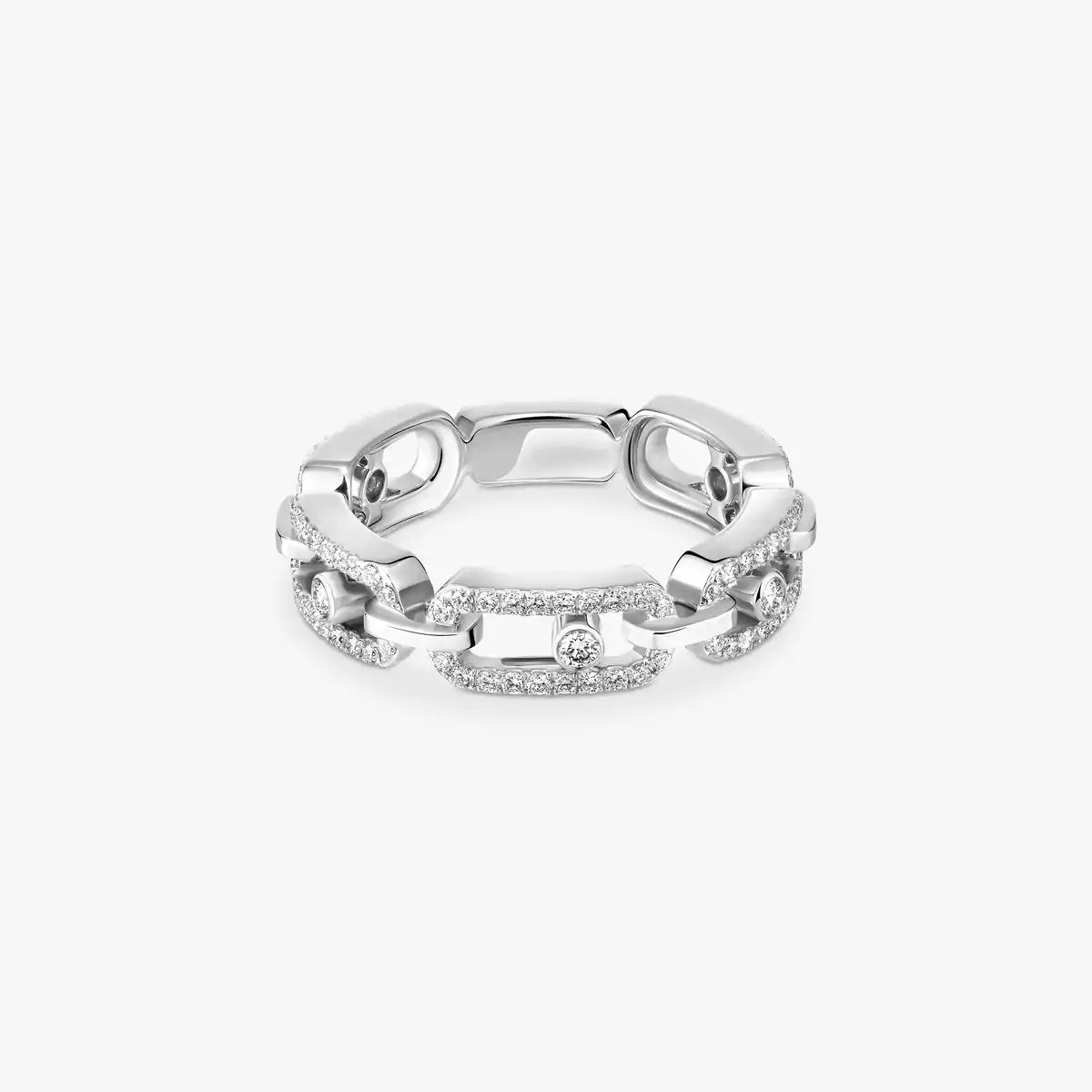 [Lumi]Move Link Pave_-Set Diamond Ring in Gold