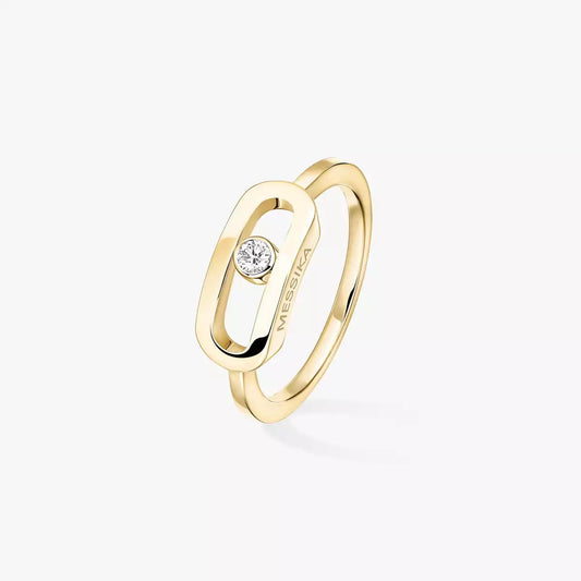 [Lumi]Move Uno Diamond Ring in Gold