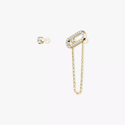 [Lumi]Move Uno Diamond Earrings