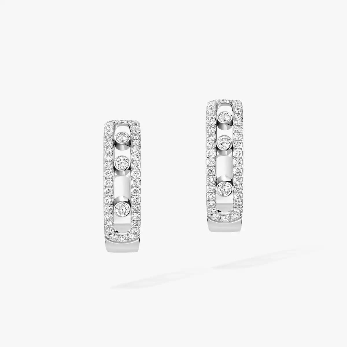 [Lumi Jewels]Diamond Pave_ Hoop Earrings Move