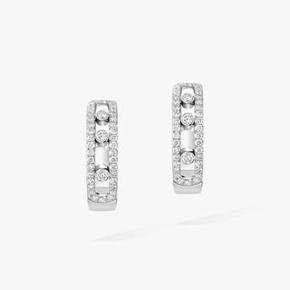 [Lumi]Diamond Pave_ Hoop Earrings Move