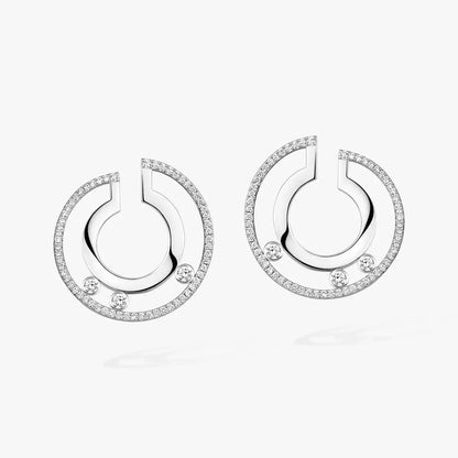 [Lumi]Move Romane Small Diamond Hoop Earrings