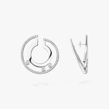 [Lumi]Move Romane Small Diamond Hoop Earrings