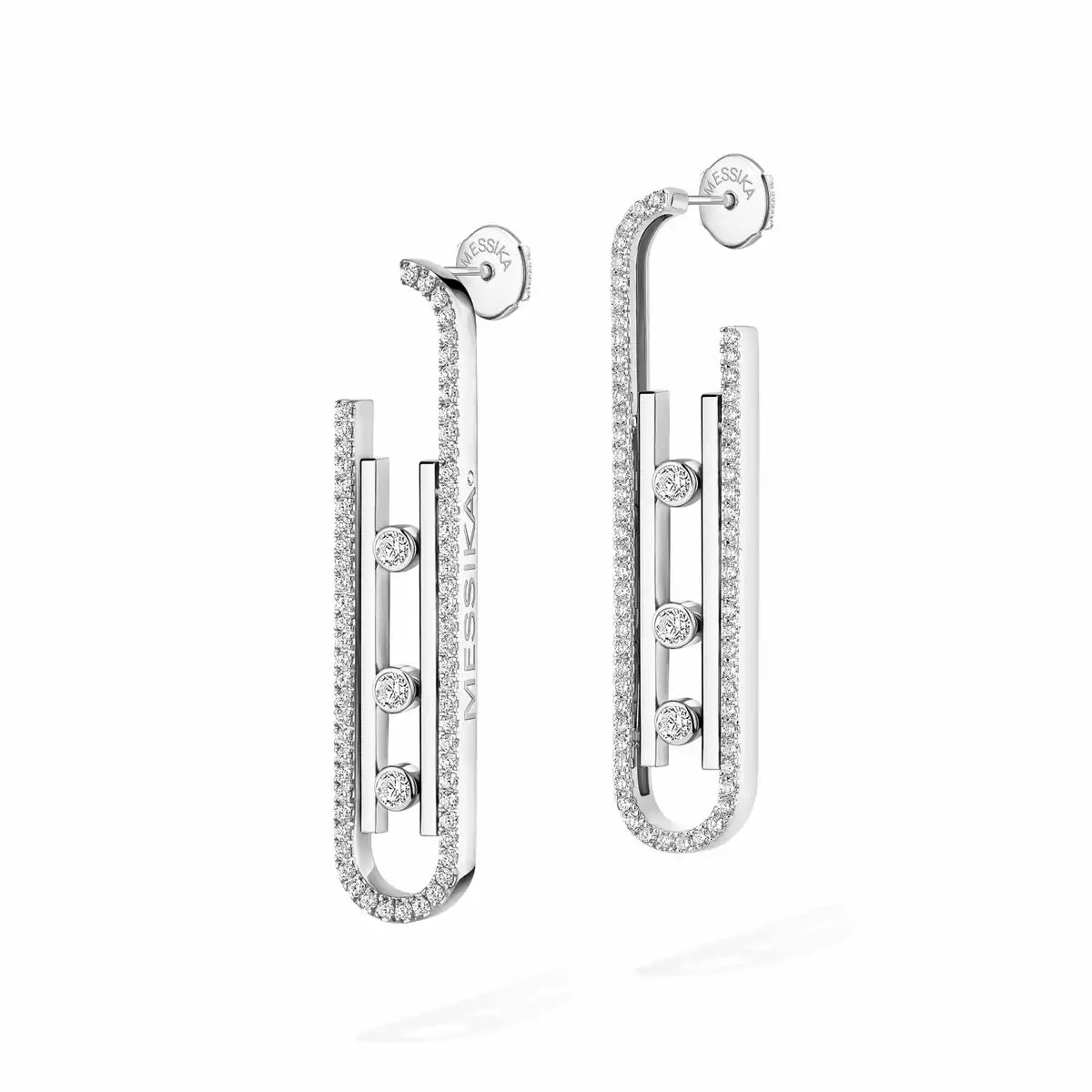 [Lumi]Diamond Pendant Earrings Move 10Th