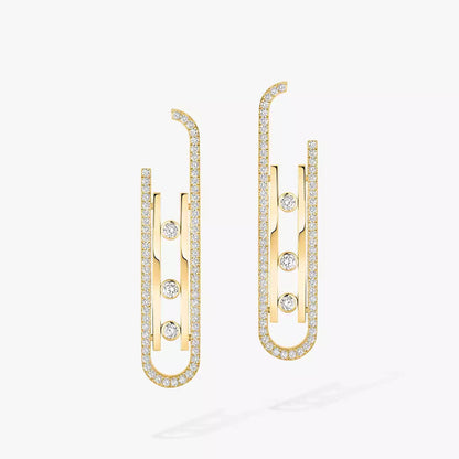 [Lumi Jewels]Diamond Pendant Earrings Move 10Th