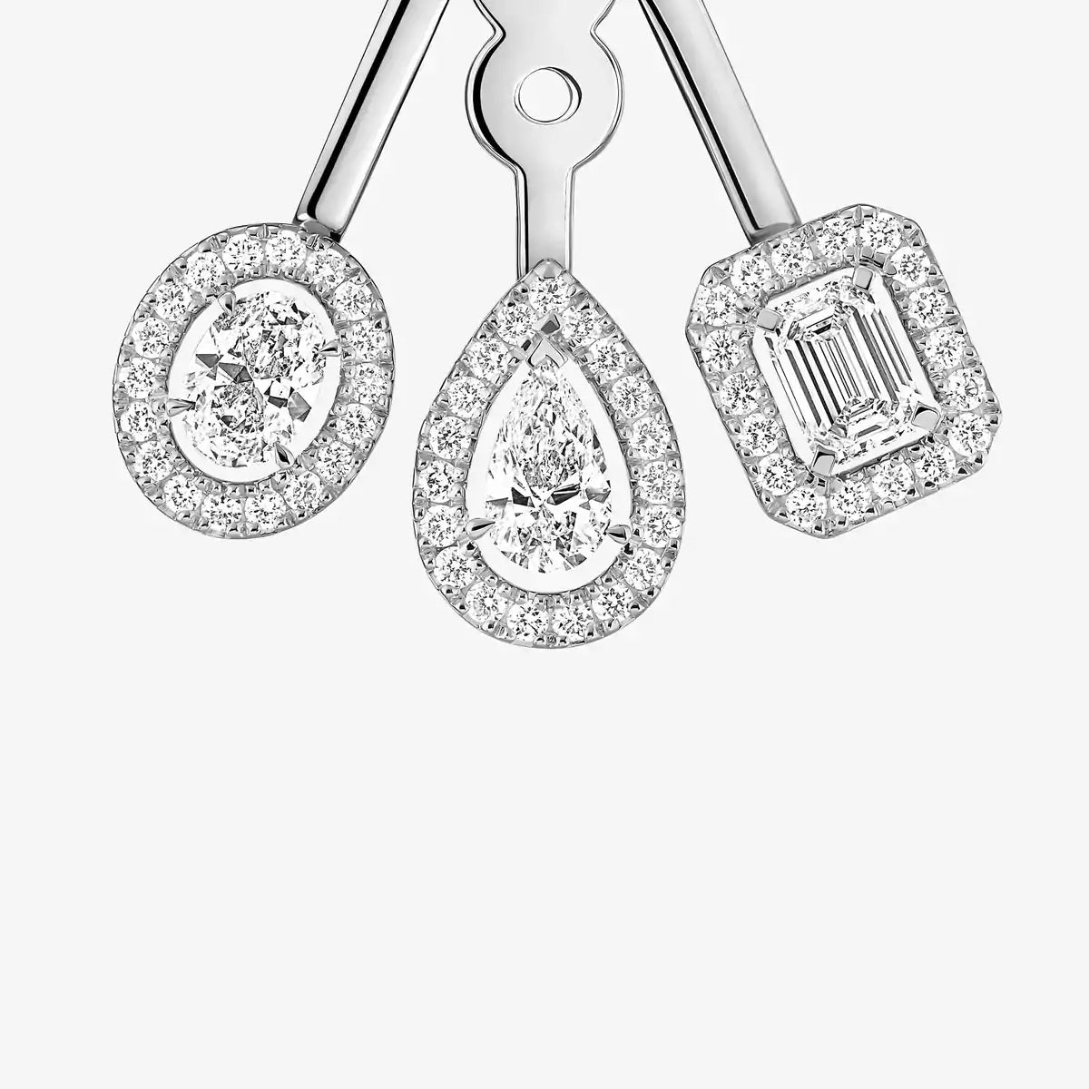 [Lumi] My Twin Trio  Diamond Earrings