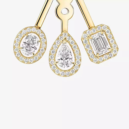 [Lumi Jewels] My Twin Trio  Diamond Earrings