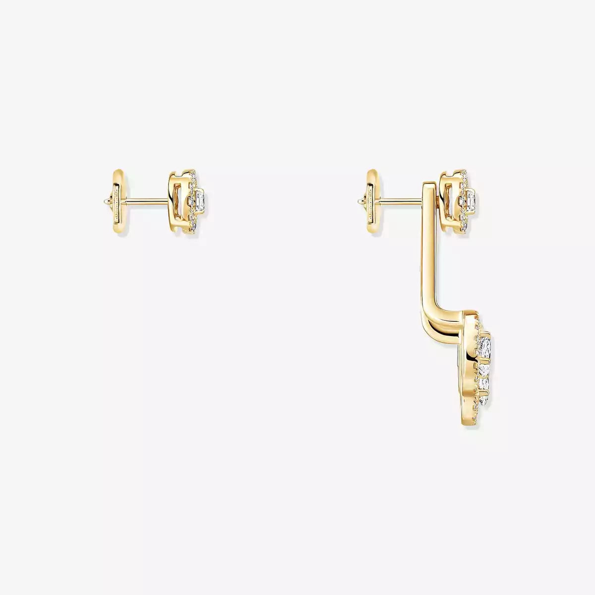 [Lumi] My Twin Trio  Diamond Earrings