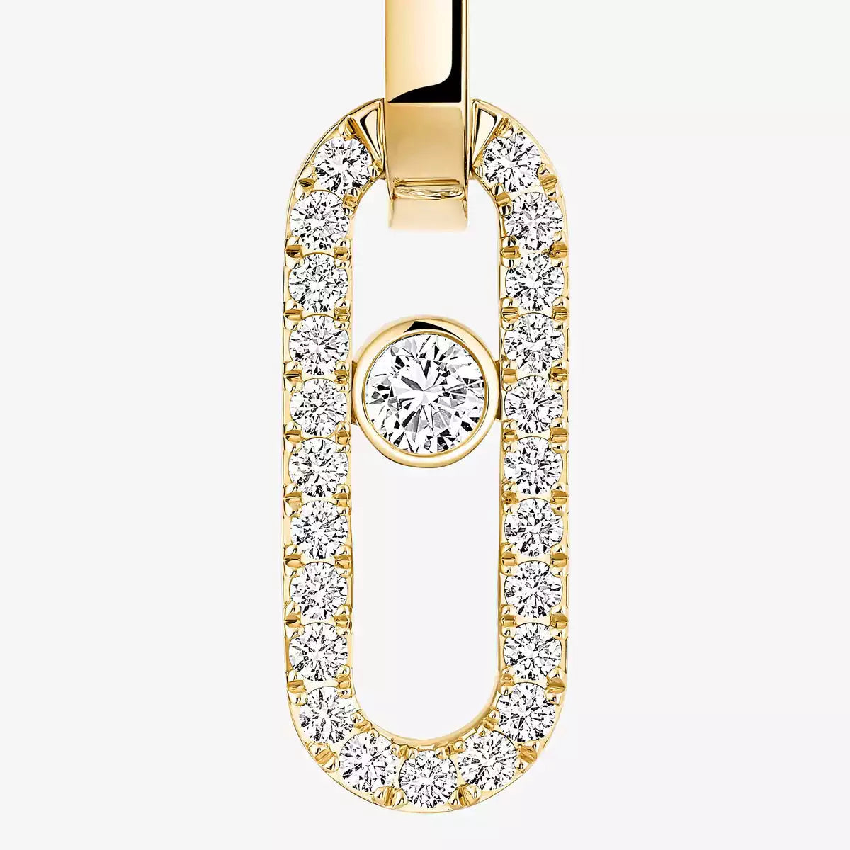 [Lumi]Move Link Diamond Earrings