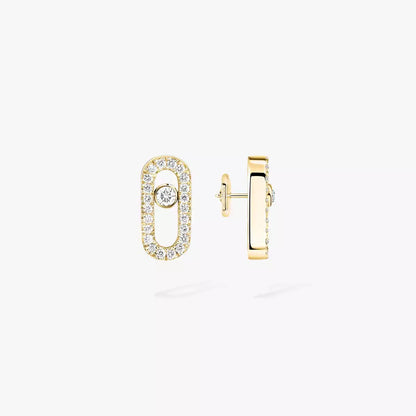 [Lumi]Move Uno Diamond Earrings