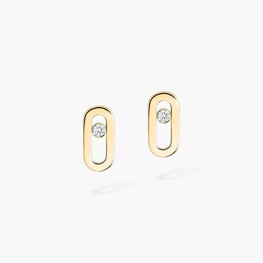 [Lumi]Move Uno Diamond Stud Earrings