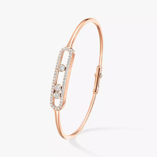 [Lumi]Move Pav茅 Diamond Bangle Bracelet M
