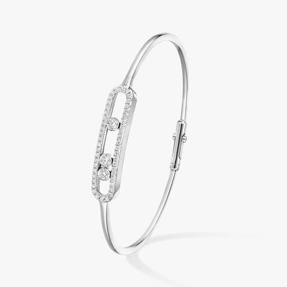 [Lumi]Move Pav茅 Diamond Bangle Bracelet M
