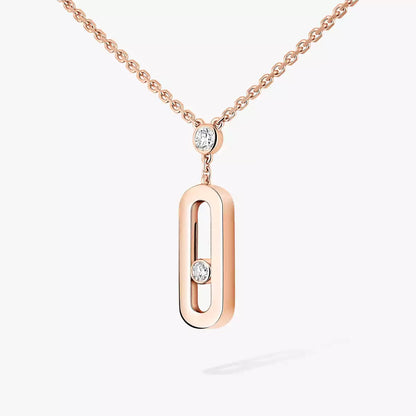 [Lumi] Move Uno Gold Diamond Long Necklace