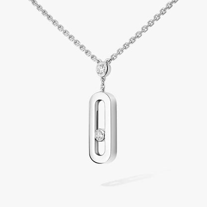 [Lumi] Move Uno Gold Diamond Long Necklace