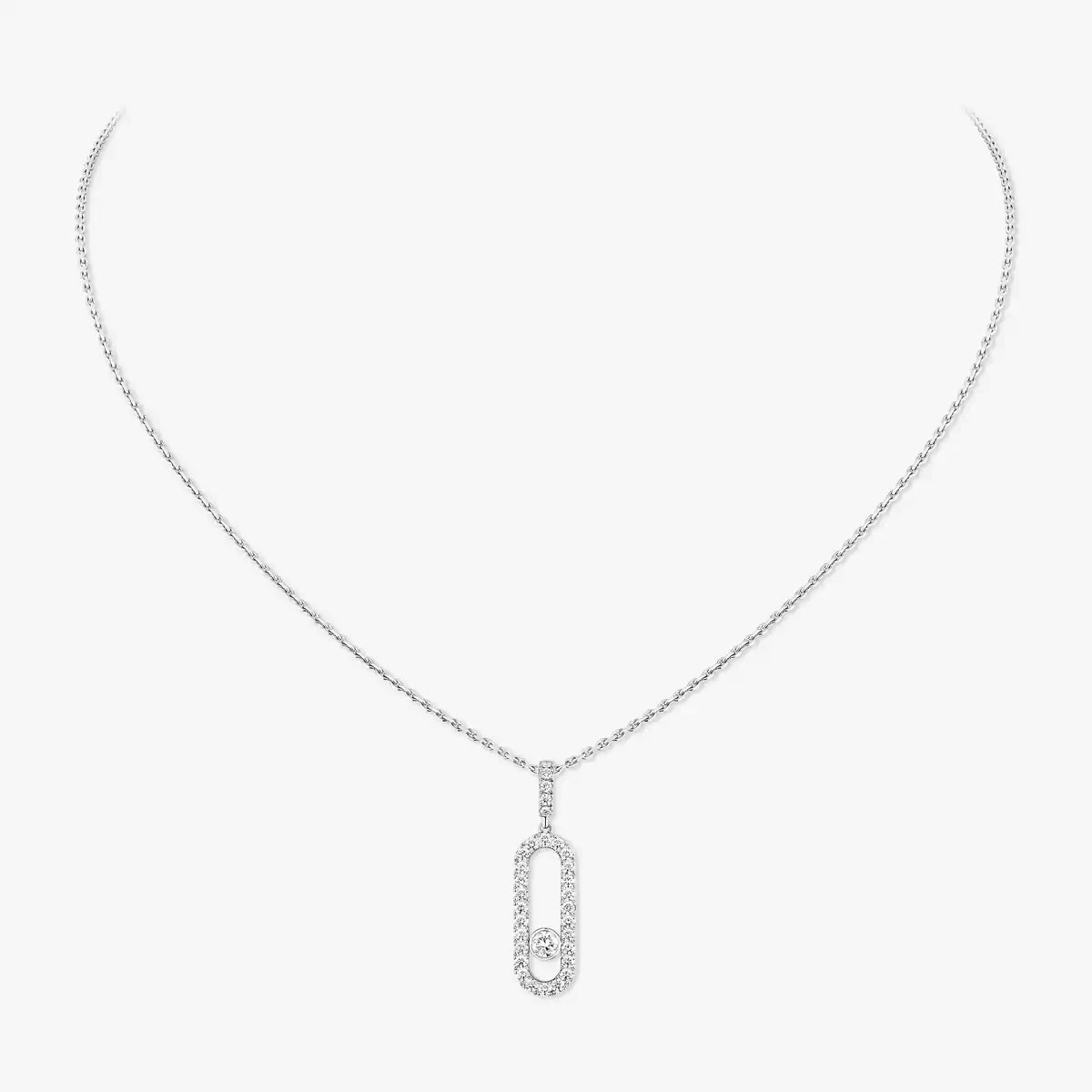 [Lumi Jewels]Move Uno Diamond Necklace in Rose Gold
