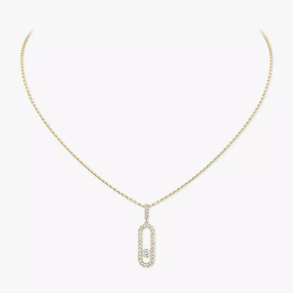 [Lumi Jewels]Move Uno Diamond Necklace in Rose Gold