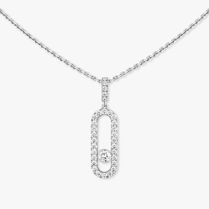 [Lumi]Move Uno Diamond Necklace in Rose Gold