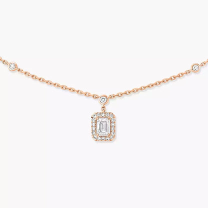 [Lumi Jewels]My Twin Diamond Necklace in Silver