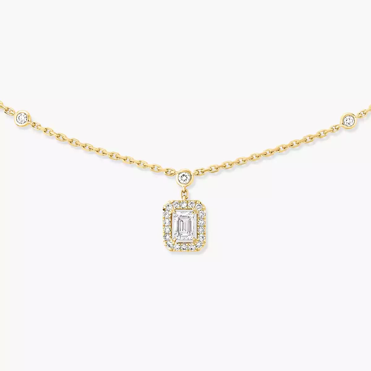[Lumi Jewels]My Twin Diamond Necklace in Silver