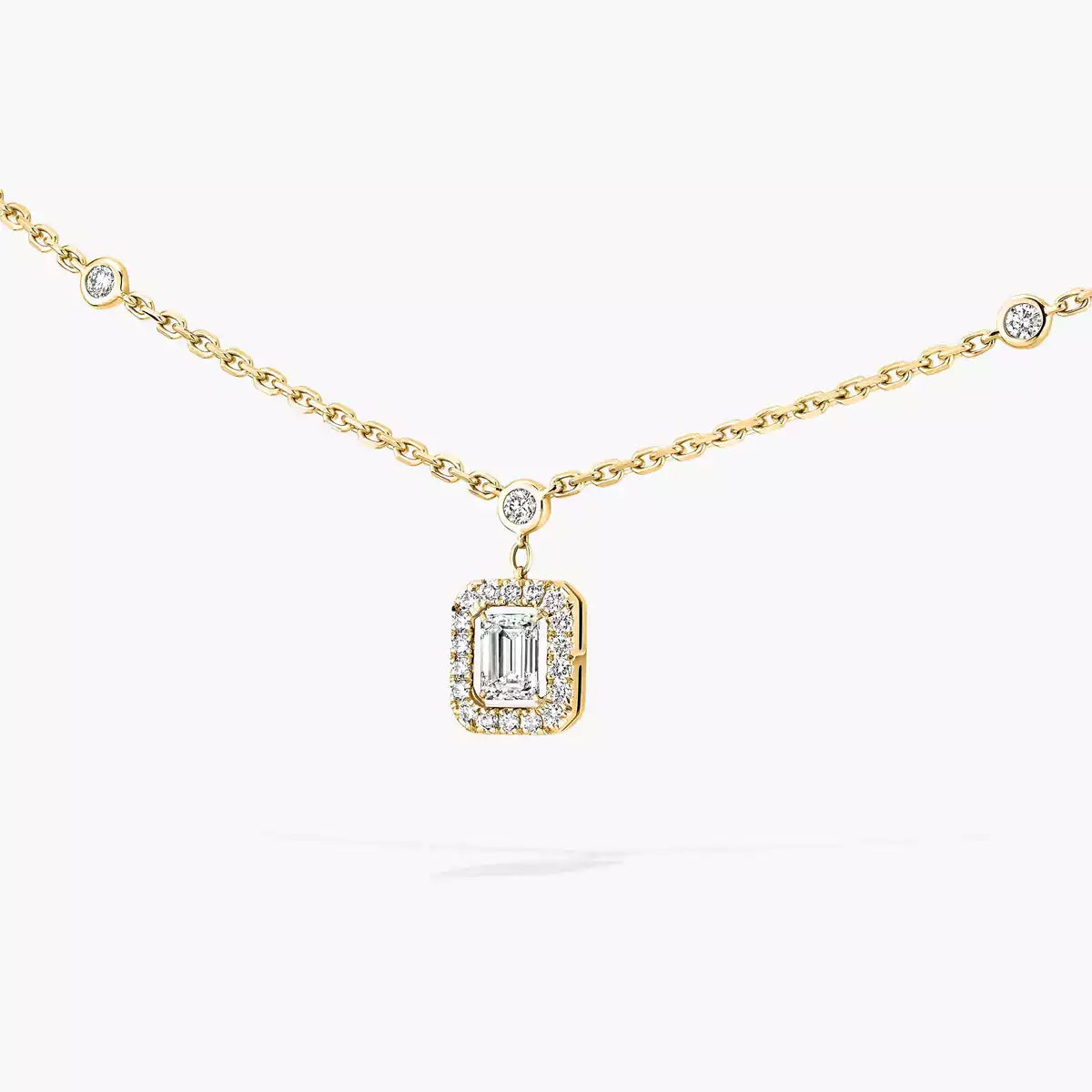 [Lumi]My Twin Diamond Necklace in Silver