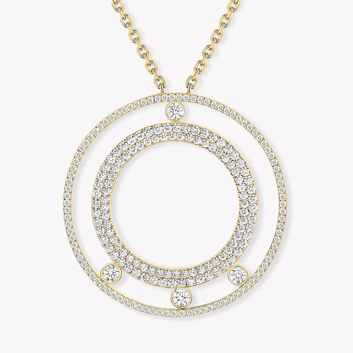 [Lumi]Move Romane Long Pave_-Set Diamond Necklace