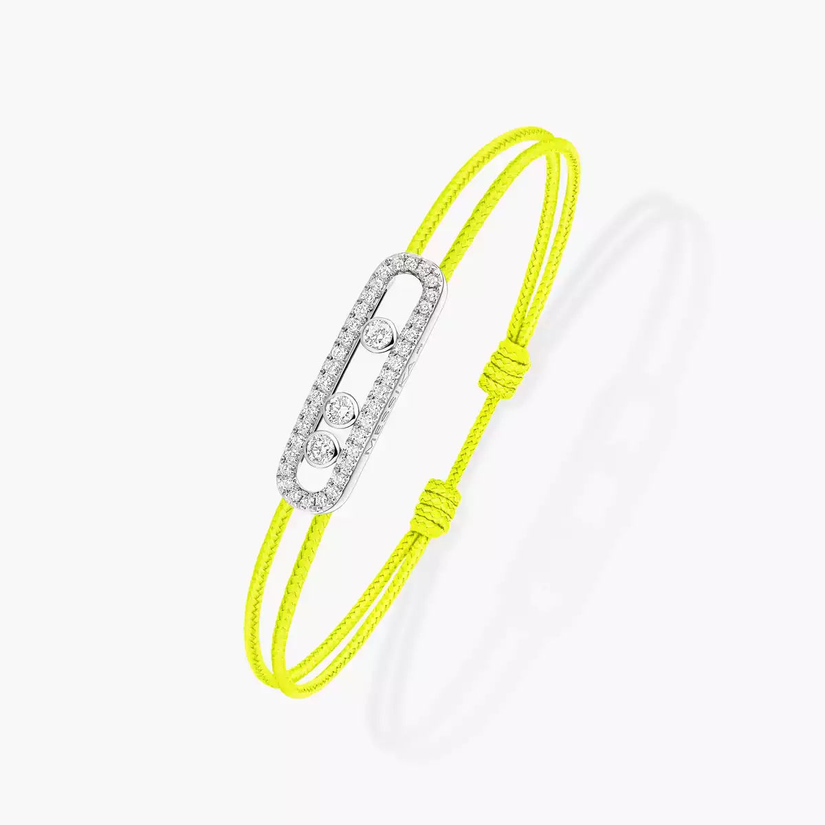 [Lumi]Messika Care(s) pink cord pav茅 bracelet