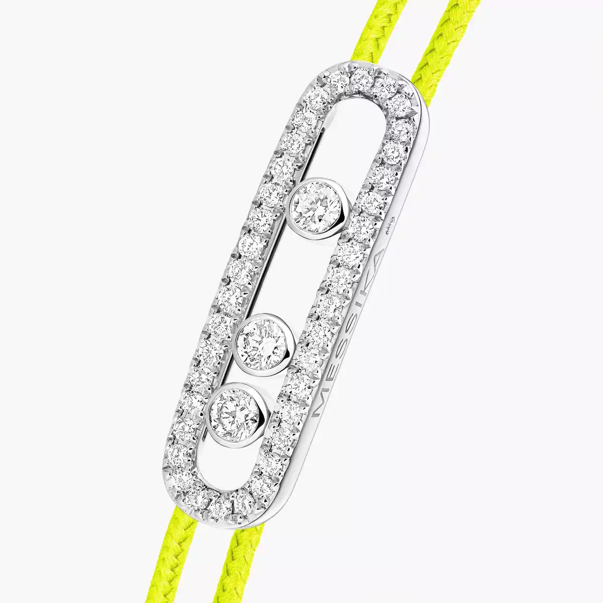 [Lumi]Messika Care(s) pink cord pav茅 bracelet
