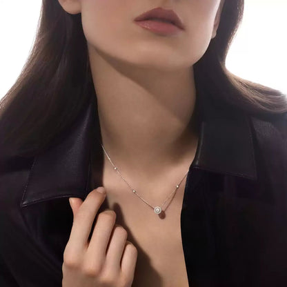 [Lumi]Diamond Necklace 0,20ct Brilliant Shape Joy