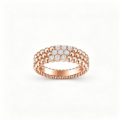 [Lumi Jewels] THREE-ROW DIAMOND RING