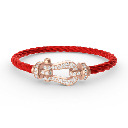 [Lumi Jewels]FORCE LARGE HORSESHOE FULL DIAMOND BRACELET ROSE GOLD