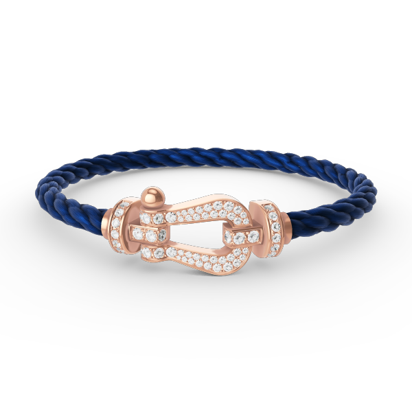 [Lumi Jewels]FORCE LARGE HORSESHOE FULL DIAMOND BRACELET ROSE GOLD