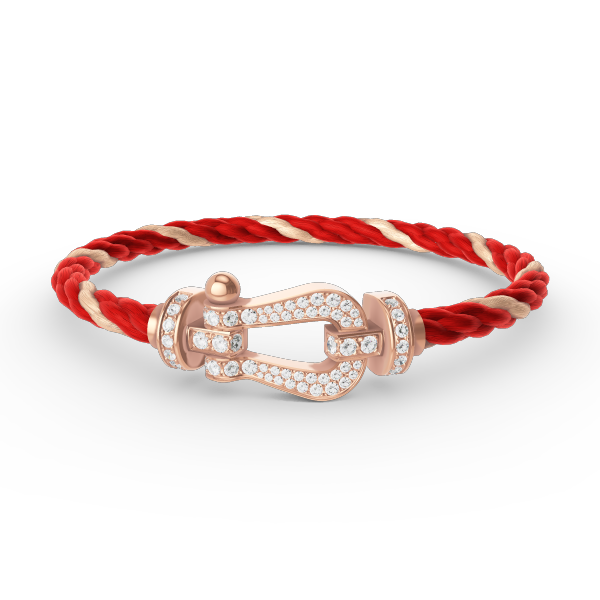 [Lumi Jewels]FORCE LARGE HORSESHOE FULL DIAMOND BRACELET ROSE GOLD