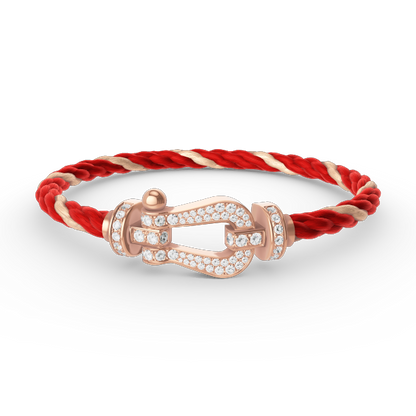 [Lumi Jewels]FORCE LARGE HORSESHOE FULL DIAMOND BRACELET ROSE GOLD