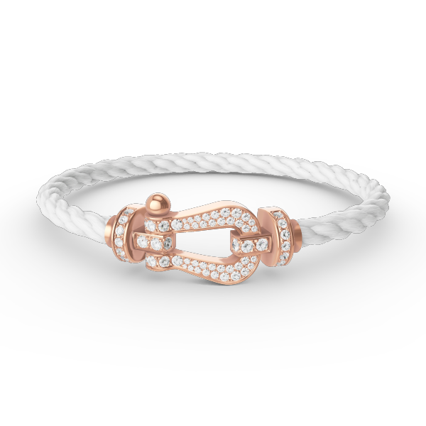[Lumi Jewels]FORCE LARGE HORSESHOE FULL DIAMOND BRACELET ROSE GOLD
