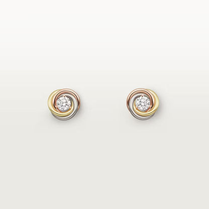 [Lumi Jewelery]TRINITY STUD DIAMOND EARRINGS