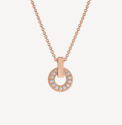 [Lumi Jewels]GARI NECKLACE PINK GOLD DIAMOND