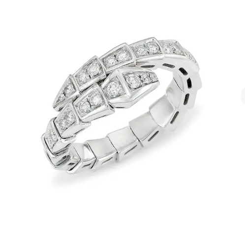 [Lumi Jewels]SERPENTI RING SILVER DIAMOND PAVED 4MM