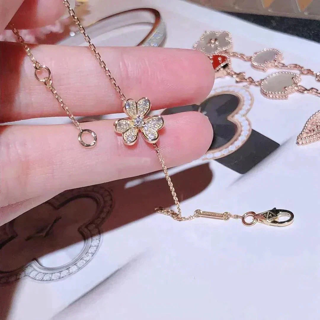 [Lumi Jewels]FRIVOLE GOLD FLOWER DIAMOND BRACELET