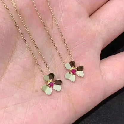 [Lumi Jewels]FRIVOLE GOLD FLOWER NECKLACE